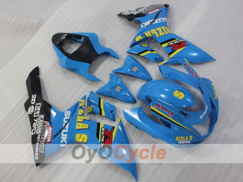 Kit de carénage à injection pour GSX R750 11-26 - Bleu, Noir - Rizla+ #OYO87903196