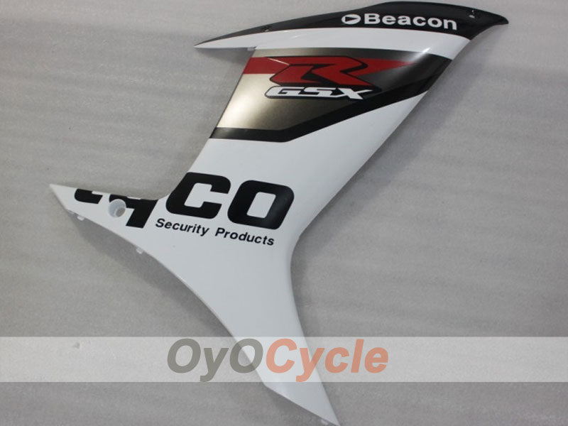 Kit de carénage à injection pour GSX R750 11-26 - Blanc, Noir - Style d'usine #OYO87903198