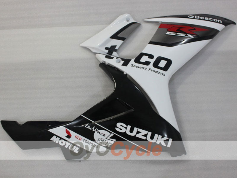 Kit de carénage à injection pour GSX R750 11-26 - Blanc, Noir - Style d'usine #OYO87903198