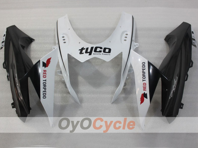 Kit de carénage à injection pour GSX R750 11-26 - Blanc, Noir - Style d'usine #OYO87903198