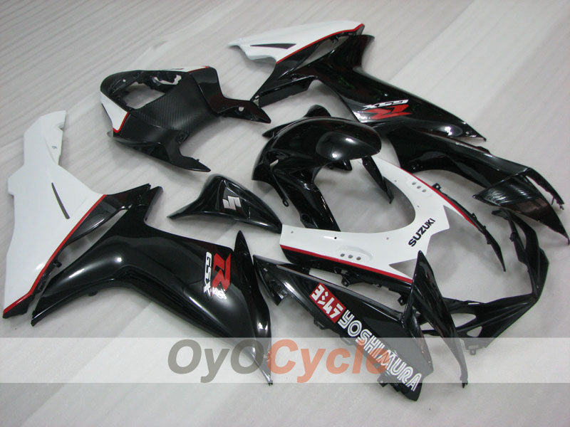 Kit de carénage injecté pour GSX R750 11-26 - Blanc, noir - YOSHIMURA #OYO87905478