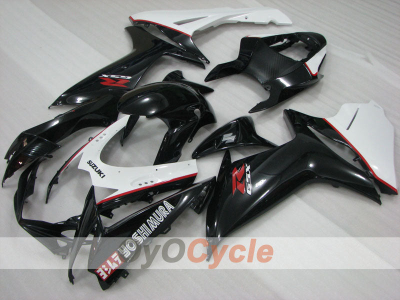 Kit de carénage injecté pour GSX R750 11-26 - Blanc, noir - YOSHIMURA #OYO87905478