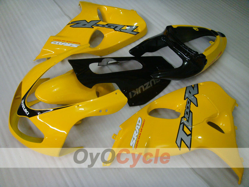 Kit de carénage à injection pour TL1000R 98-03 - Jaune, noir - Style d’origine #OYO87903287