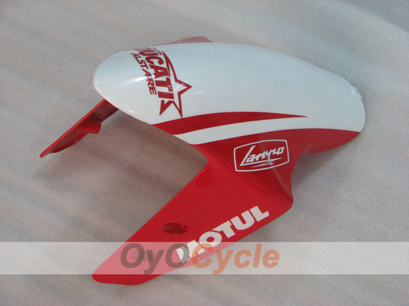 Kit de carénage à injection pour Ducati 1199 11-14 - Rouge, Blanc - FIAMM #OYO87903383