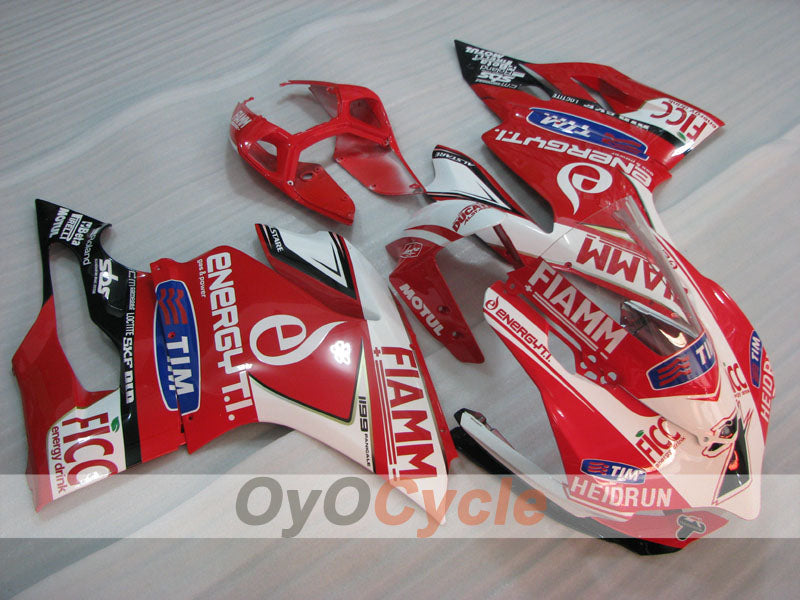 Kit de carénage à injection pour Ducati 1199 11-14 - Rouge, Blanc - FIAMM #OYO87903383 Image principale du produit