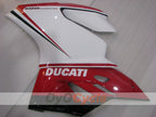 Kit de carénage à injection pour Ducati 1199 11-14 - Rouge, Blanc - Style usine #OYO87903386