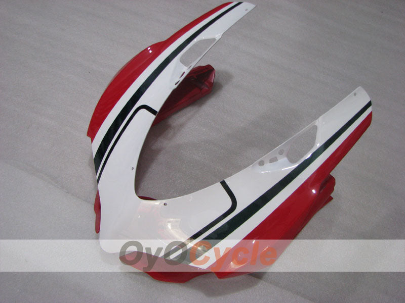 Kit de carénage à injection pour Ducati 1199 11-14 - Rouge, Blanc - Style usine #OYO87903386