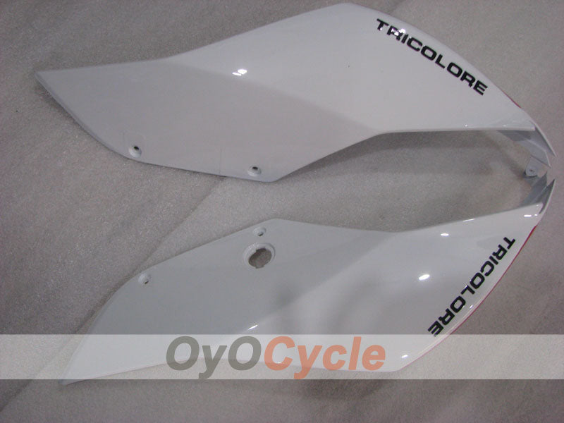 Kit de carénage à injection pour Ducati 1199 11-14 - Rouge, Blanc - Style usine #OYO87903386