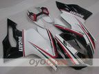 Kit de carénage injecté pour Ducati 1199 de 11-14 - Blanc, Noir - Style usine #OYO87903393