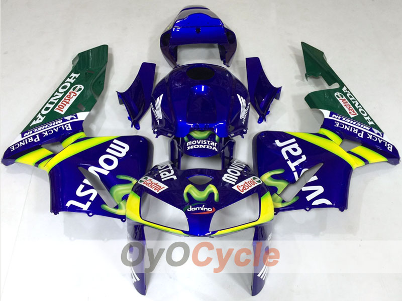 Kit de carénage injecté pour CBR600RR de 05-06 - Jaune, Bleu - Castrol, MICHELIN, Movistar #OYO87904538 Image principale du produit
