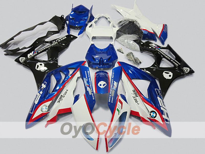 Kit de carénage injecté pour BMW S1000RR de 09-14 - Bleu, Blanc, Noir - Performance #OYO87904542 Image principale du produit