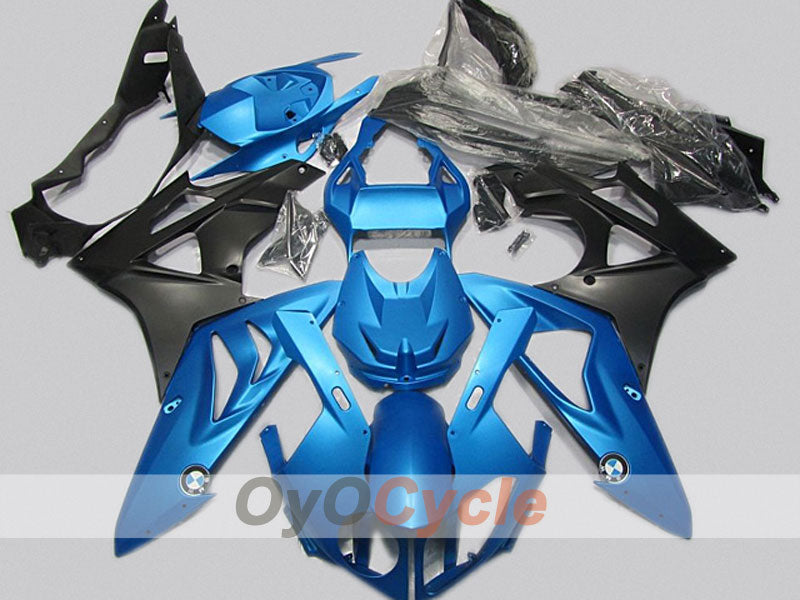 Kit de carénage à injection pour BMW S1000RR 09-14 - Bleu, Noir - Style usine #OYO87904546