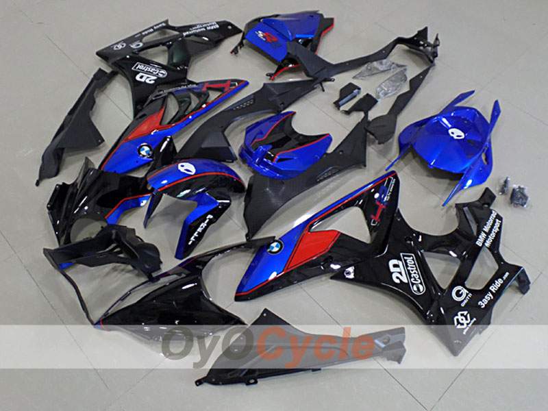 Kit de carénage à injection pour BMW S1000RR 09-14 - Rouge, Bleu, Noir - Castrol #OYO87904548 Image principale du produit