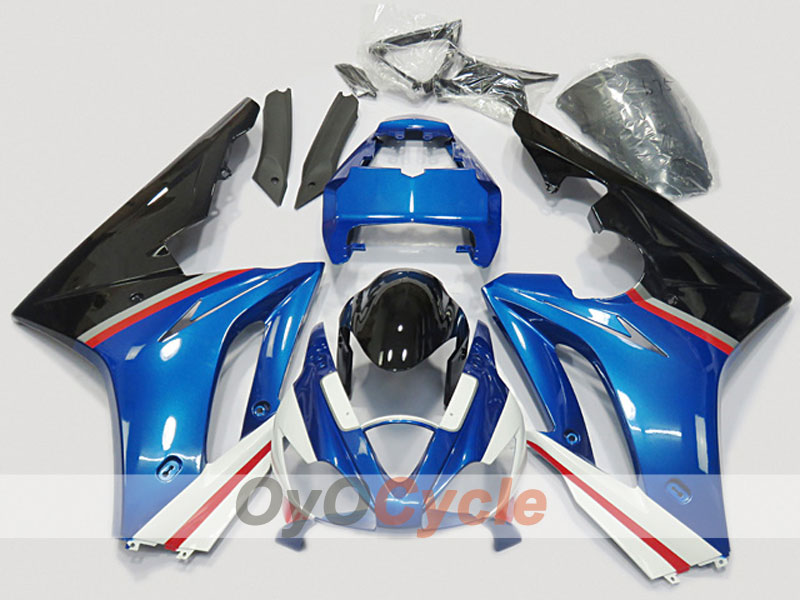 Kit de carénage à injection pour Triumph Daytona 675 06-08 - Bleu, Noir - Style usine #OYO87904568