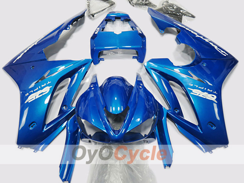Kit de carénage injecté pour Triumph Daytona 675 09-12 - Bleu - Style usine #OYO87904575 Image principale du produit