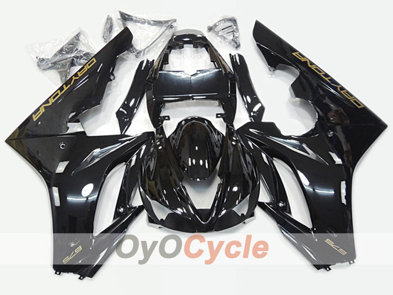Kit de carénage injecté pour Triumph Daytona 675 09-12 - Noir - Style usine #OYO87904578