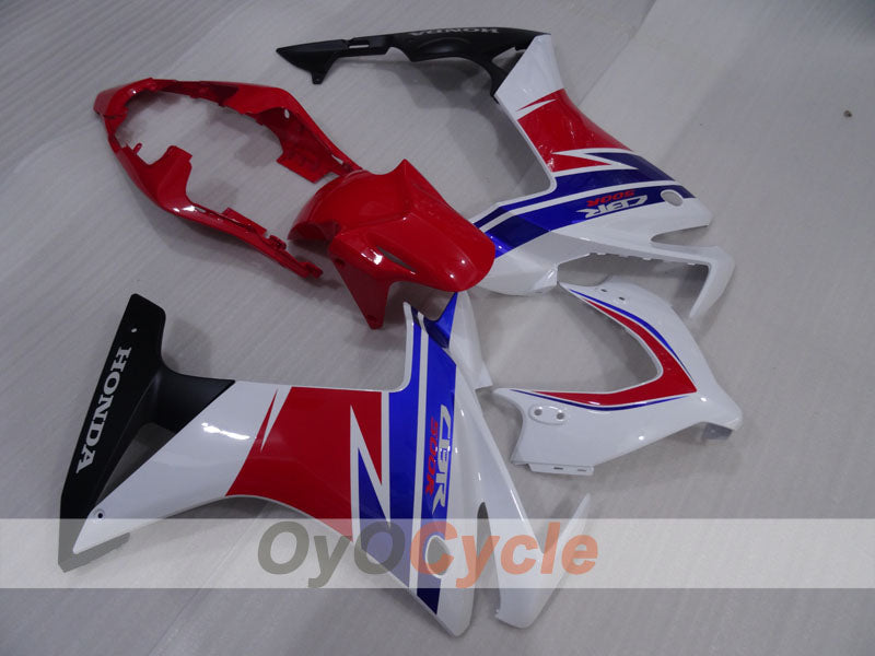 Kit de carénage injecté pour CBR500R 13-15 - Rouge, bleu, blanc - Style usine #OYO87904579