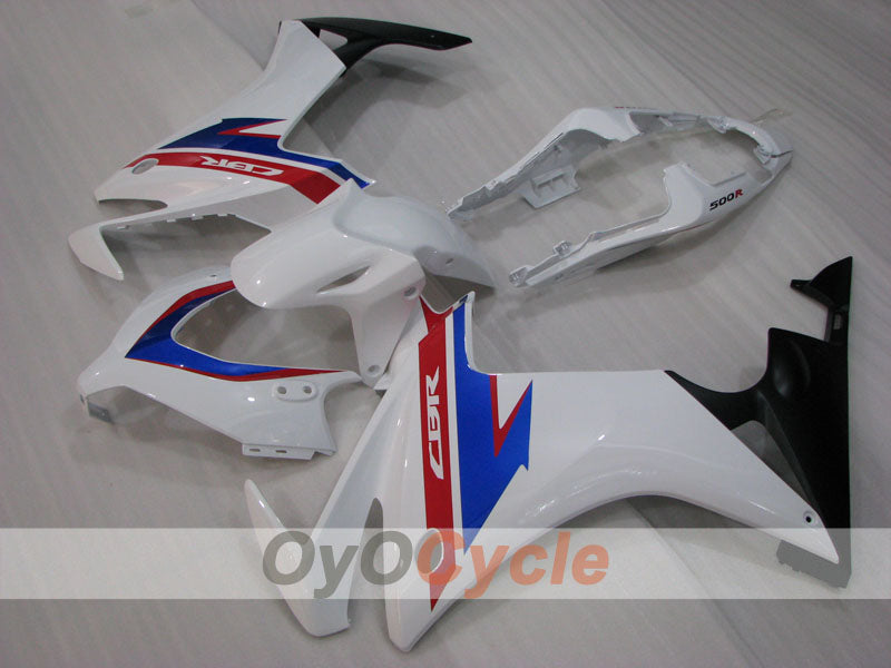 Kit de carénage injecté pour CBR500R 13-15 - Bleu, blanc - Style usine #OYO87904580 Image principale du produit