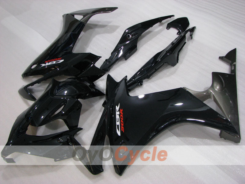 Kit de carénage moulé par injection pour CBR500R 13-15 - Noir - Style d’origine #OYO87904582