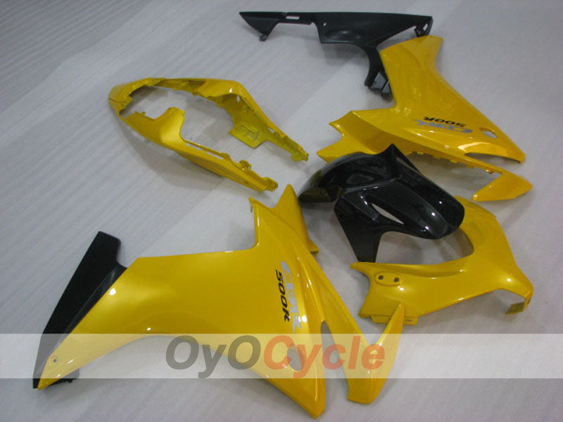Kit de carénage moulé par injection pour CBR500R 13-15 - Jaune, noir - Style d’origine #OYO87904583