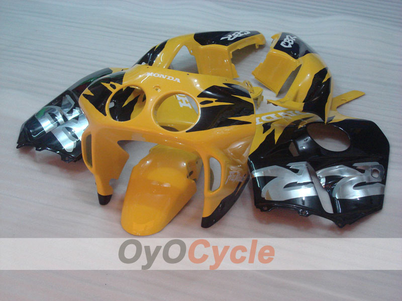 Kit de carénage à injection pour CBR250RR 90-94 - Jaune, Noir - Style d’usine #OYO87904758