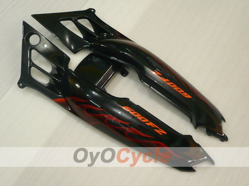 Kit de carénage pour Honda CBR600 F2 91-94 - Rouge, Noir - Flamme #OYO87904763