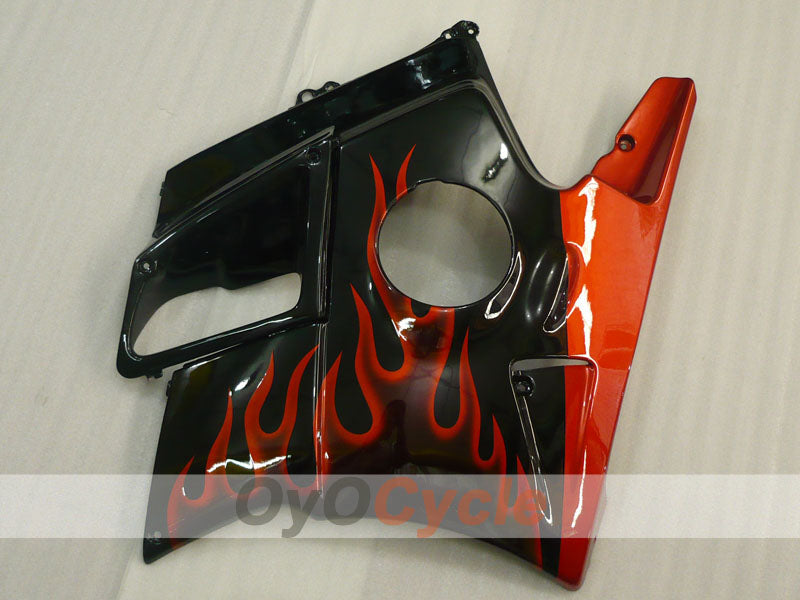 Kit de carénage pour Honda CBR600 F2 91-94 - Rouge, Noir - Flamme #OYO87904763