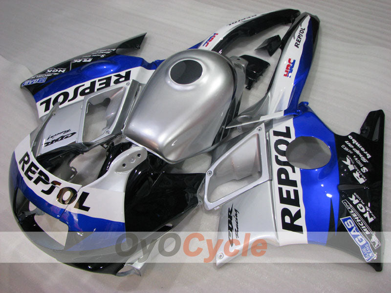 Kit de carénage pour Honda CBR600 F2 91-94 - Bleu, Noir, Argent - PEPSI #OYO87904765