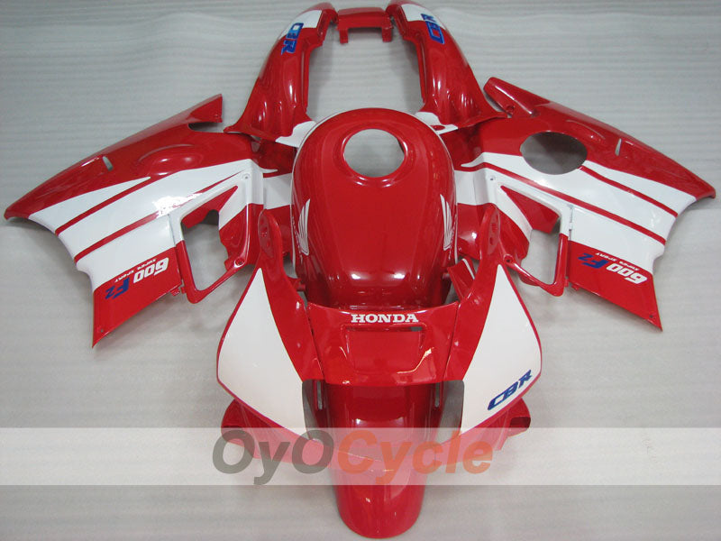 Kit de carénage pour Honda CBR600 F2 91-94 - Rouge, Blanc - Style d’usine #OYO87904766