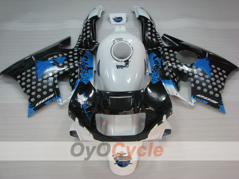 Kit de carénage pour Honda CBR600 F2 91-94 - Blanc, Noir - Personnalisé #OYO87904767