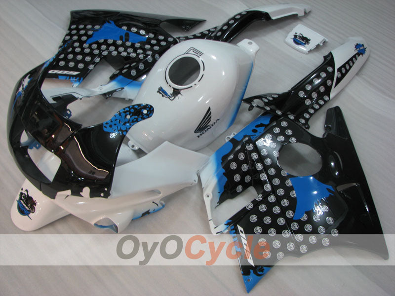 Kit de carénage pour Honda CBR600 F2 91-94 - Blanc, Noir - Personnalisé #OYO87904767