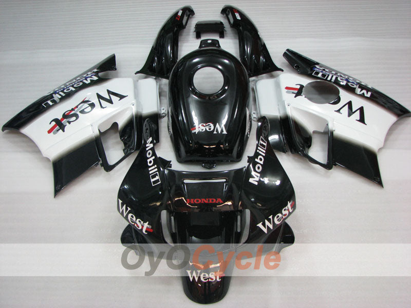Kit de carénage pour Honda CBR600 F2 91-94 - Blanc, Noir - West #OYO87904769 Image secondaire du produit