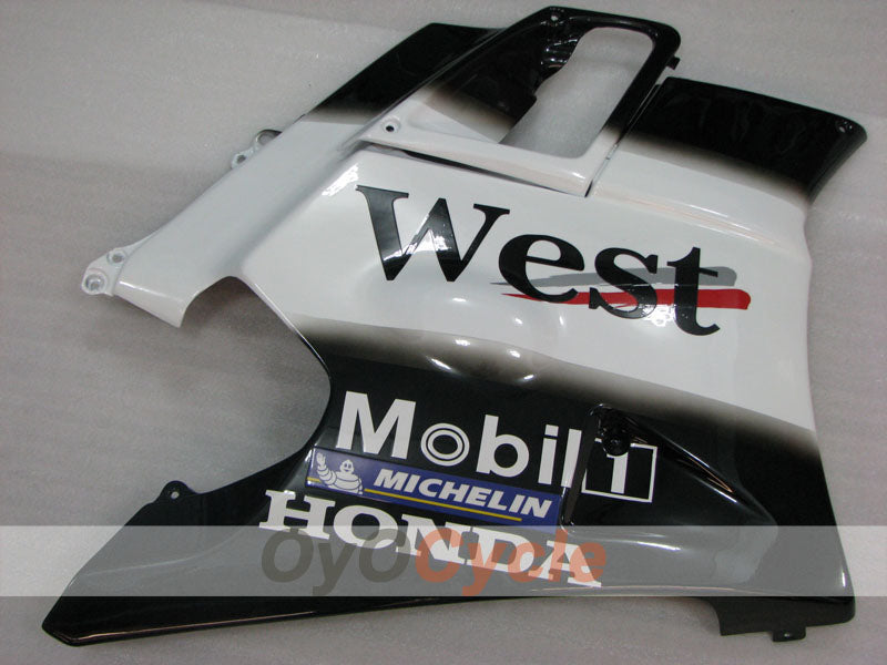 Kit de carénage pour Honda CBR600 F2 91-94 - Blanc, Noir - West #OYO87904769