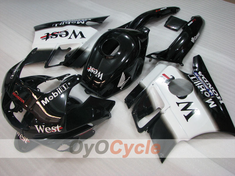 Kit de carénage pour Honda CBR600 F2 91-94 - Blanc, Noir - West #OYO87904769