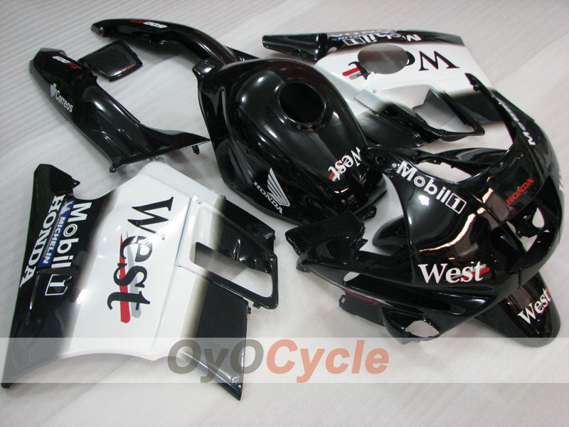 Kit de carénage pour Honda CBR600 F2 91-94 - Blanc, Noir - West #OYO87904769