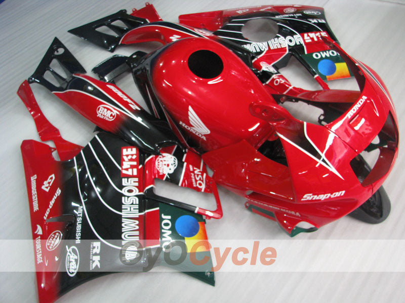 Kit de carénage pour Honda CBR600 F2 91-94 - Rouge, Noir - JOMO #OYO87904772