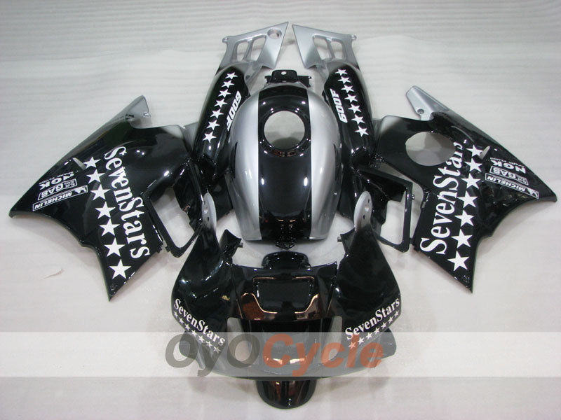 Kit de carénage pour Honda CBR600 F2 91-94 - Noir, Argent - SevenStars #OYO87904776