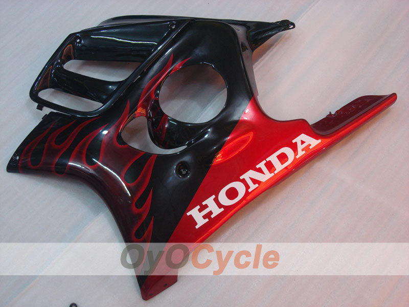 Kit de carénage à injection pour CBR600F3 95-96 - Rouge, Noir - Flame #OYO87904777