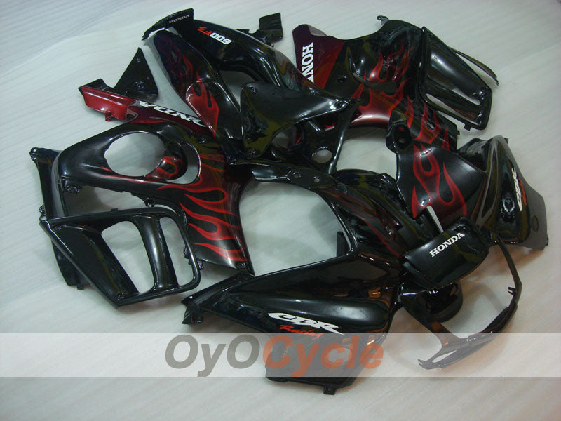 Kit de carénage à injection pour CBR600F3 95-96 - Rouge, Noir - Flame #OYO87904777