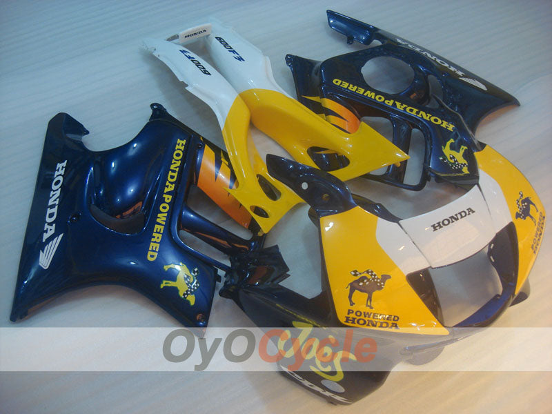 Kit de carénage à injection pour CBR600F3 95-96 - Jaune, Bleu, Blanc - Personnalisé #OYO87904778