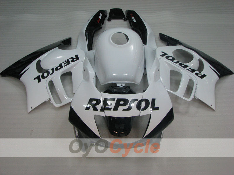Kit de carénage à injection pour CBR600F3 95-96 - Blanc, Noir - Repsol #OYO87904779 Image secondaire du produit