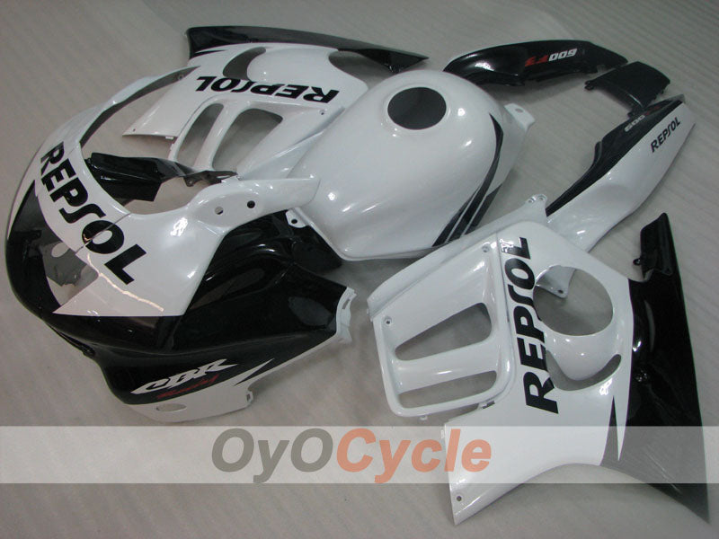 Kit de carénage à injection pour CBR600F3 97-98 - Blanc, noir - Repsol #OYO87904801 Image principale du produit