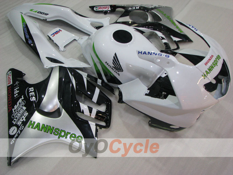 Kit de carénage à injection pour CBR600F3 95-96 - Blanc, Noir - HANN Spree #OYO87904781