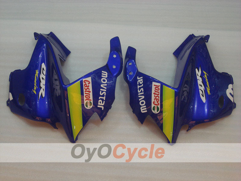 Kit de carénage à injection pour CBR600F3 95-96 - Jaune, bleu - Castrol, Movistar #OYO87900023