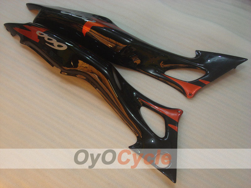 Kit de carénage à injection pour CBR600F3 97-98 - Orange, noir - Style usine #OYO87900079