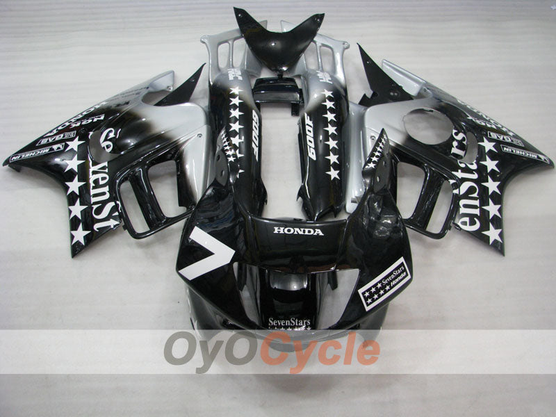 Kit de carénage à injection pour CBR600F3 97-98 - Noir, Gris - SevenStars #OYO87900102