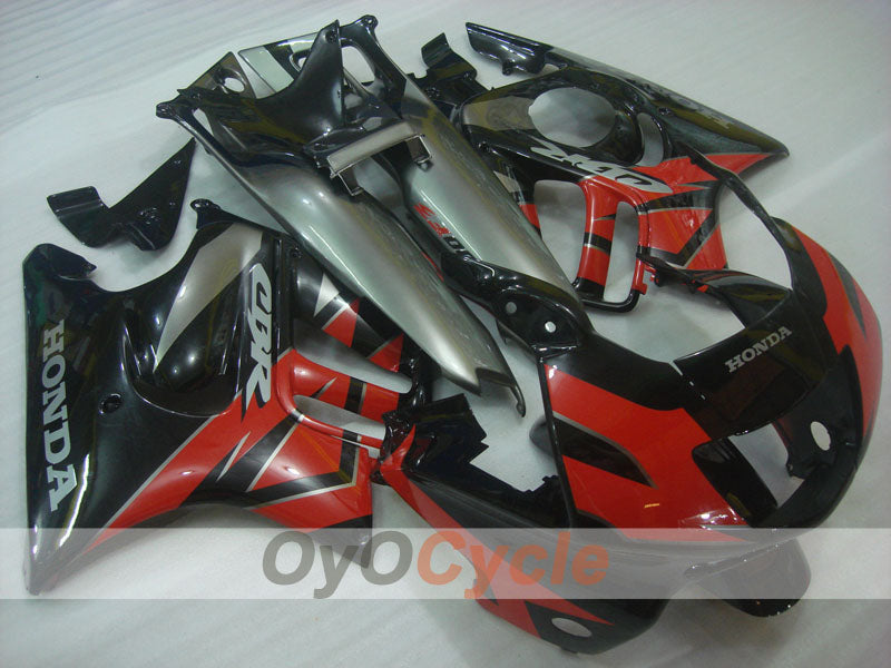 Kit de carénage à injection pour CBR600F3 97-98 - Rouge, noir - Style usine #OYO87900084