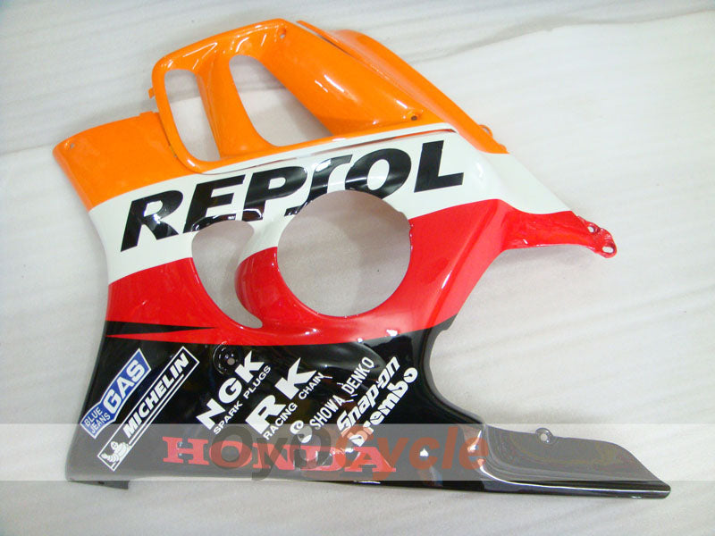 Kit de carénage à injection pour CBR600F3 95-96 - Orange, Noir - Repsol #OYO87902764