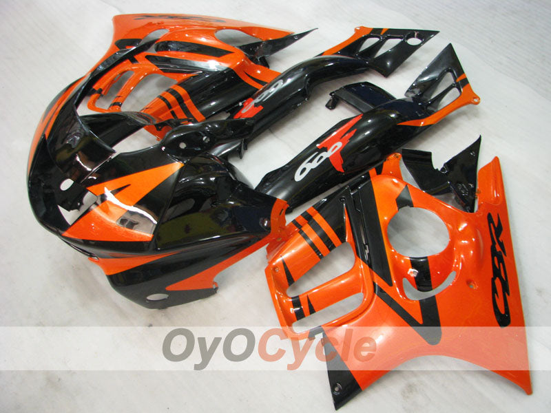 Kit de carénage à injection pour CBR600F3 97-98 - Orange, Noir - Style d’origine #OYO87900091