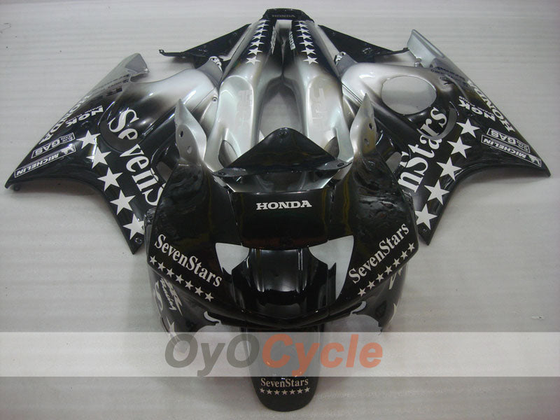 Kit de carénage à injection pour CBR600F3 95-96 - Noir, argent - SevenStars #OYO87904797